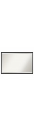 | Amanti Art Lucie Black Frame Collection 37-in W x 24-in H Lucie Black Rectangular Bathroom Mirror - QZ61254