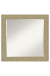 | Amanti Art Mosaic Gold Frame Collection 24.25-in W x 24.25-in H Glossy Gold Rectangular Bathroom Mirror - FL90533