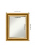 | Amanti Art Parlor Gold Frame Collection 21.62-in W x 25.62-in H Antique Gold Rectangular Bathroom Mirror - CI52470