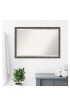| Amanti Art Pinstripe Lead Grey Frame Collection 38.5-in W x 26.5-in H Matte Grey Rectangular Framed Bathroom Mirror - SJ71646