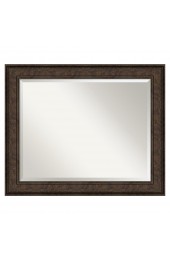 | Amanti Art Ridge Bronze Frame Collection 33.5-in W x 27.5-in H Satin Bronze Rectangular Bathroom Mirror - WO50697