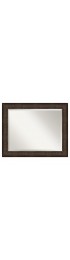 | Amanti Art Ridge Bronze Frame Collection 33.5-in W x 27.5-in H Satin Bronze Rectangular Bathroom Mirror - WO50697
