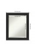 | Amanti Art Shipwreck Black Frame Collection 20-in W x 24-in H Distressed Black Rectangular Bathroom Mirror - VA96507