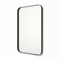 | Better Bevel 24-in W x 36-in H Black Rectangular Framed Bathroom Mirror - JD48800