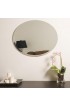 | Decor Wonderland 22-in W x 28-in H Oval Frameless Bathroom Mirror - VA14408