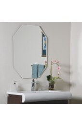 | Decor Wonderland 23.6-in W x 31.5-in H Octagonal Frameless Bathroom Mirror - GK23759