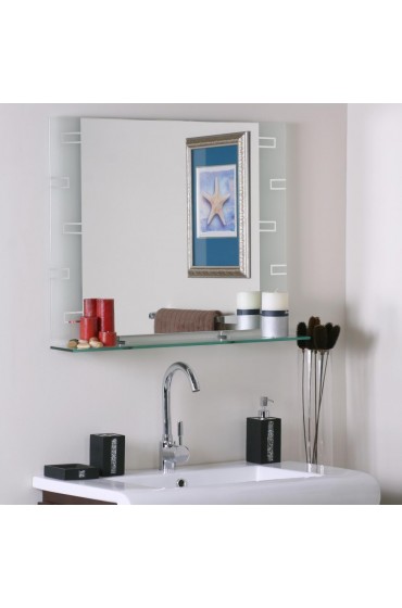 | Decor Wonderland 31.5-in W x 23.6-in H Rectangular Framed Bathroom Mirror - XA98430