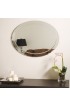 | Decor Wonderland Aldo 23.6-in W x 31.5-in H Oval Frameless Bathroom Mirror - KK20667