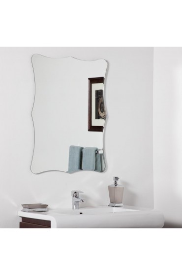 | Decor Wonderland Bailey 23.6-in W x 31.5-in H Frameless Bathroom Mirror - SC64286