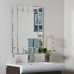 | Decor Wonderland Montreal 23.6-in W x 31.5-in H Clear Rectangular Framed Bathroom Mirror - FV32927