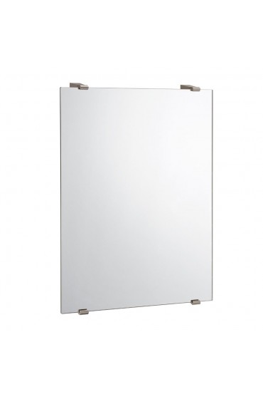 | Gatco Bleu 22-in W x 30-in H Satin Nickel Rectangular Frameless Bathroom Mirror - KL65780
