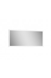 | lighted IMPRESSIONS Laguna 47.25-in W x 23.625-in H LED Lighted Aluminum Rectangular Frameless Bathroom Mirror - GP82036