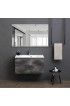 | NeuType 31.5-in W x 51.2-in H Sliver Rectangular Bathroom Mirror - HP33141