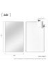 | NeuType 31.5-in W x 51.2-in H Sliver Rectangular Bathroom Mirror - HP33141