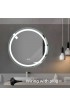 | Saint Birch 24-in W x 24-in H LED Lighted Clear Round Frameless Bathroom Mirror - IY45764