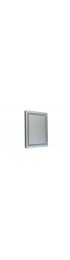 | Sunjoy 30-in W x 36-in H LED Lighted Silver Rectangular Fog Free Frameless Bathroom Mirror - LR64669