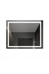| WELLFOR 28-in W x 36-in H LED Lighted Aluminum Rectangular Fog Free Bathroom Mirror - JK11866