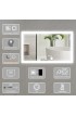 | WELLFOR LED bathroom mirror 40-in W x 24-in H LED Lighted White Rectangular Fog Free Frameless Bathroom Mirror - NA86156