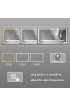 | WELLFOR Vanity Mirror 72-in W x 38-in H LED Lighted Camel Rectangular Fog Free Framed Bathroom Mirror - UA32128