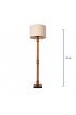 Floor Lamps| allen + roth 61-in Faux Wood Shaded Floor Lamp - ZL93115