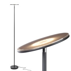 Floor Lamps| Brightech 63-in Classic Black Torchiere Floor Lamp - IB28326