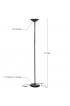 Floor Lamps| Brightech 66-in Classic Black Torchiere Floor Lamp - MA69341