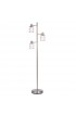 Floor Lamps| Catalina 68-in Brushed Nickel Shelf Floor Lamp - IL03581