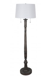Floor Lamps| Gather Home 59-in Grey Wash Shaded Floor Lamp - RO26498
