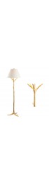 Floor Lamps| JONATHAN  Y Arbor 63.5-in Gold Leaf Shaded Floor Lamp - AY79391