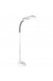 Floor Lamps| OttLite LED Floor Lamp 45.13-in Neutral Grey Shaded Floor Lamp - LG32046