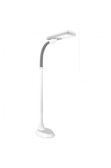 Floor Lamps| OttLite LED Floor Lamp 45.13-in Neutral Grey Shaded Floor Lamp - LG32046