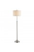 Floor Lamps| Safavieh Leeland 62-in Brush Nickel Shaded Floor Lamp - LL39292