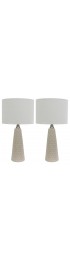 Lamp Sets| Decor Therapy Jameson 2-Piece Standard Lamp Set with White Shades - UG97239