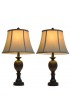 Lamp Sets| Decor Therapy Mae 2-Piece Standard Lamp Set with Brown Shades - LM44244