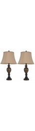 Lamp Sets| Decor Therapy Mae 2-Piece Standard Lamp Set with Brown Shades - LM44244