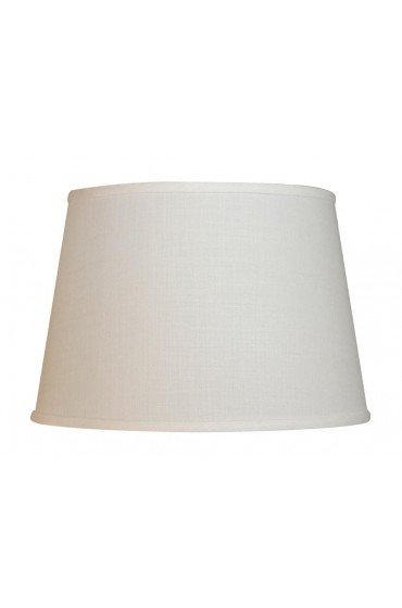 Lamp Shades| Cloth & Wire 11.5-in x 18-in White Linen Empire Lamp Shade - BA26092