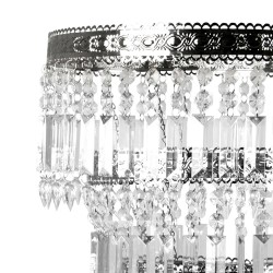Lamp Shades| Tadpoles Queen's Crown Pendant Light Shade 20-in x 14-in Silver Crystal Empire Lamp Shade - ZI37160