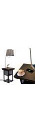Table Lamps| Brightech Classic Black Rotary Socket LED Table Lamp with Fabric Shade - TX73186