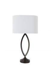 Table Lamps| Decor Therapy 27.5-in Bronze 3-Way Table Lamp with Linen Shade - HB74516