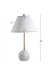 Table Lamps| JONATHAN Y 29-in Gold Painting Rotary Socket Table Lamp with Linen Shade - KY85451