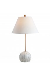 Table Lamps| JONATHAN Y 29-in Gold Painting Rotary Socket Table Lamp with Linen Shade - KY85451