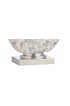 Table Lamps| JONATHAN Y Traditional 24-in Antique Silver Rotary Socket Table Lamp with Linen Shade - UY45927