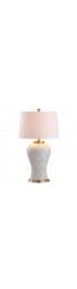 Table Lamps| JONATHAN  Y Transitional 29-in Brass Gold Rotary Socket Table Lamp with Linen Shade - HF53479