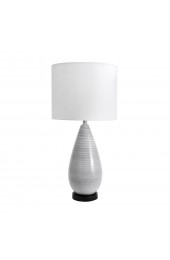 Table Lamps| nuLOOM 27-in Gray Table Lamp with Linen Shade - WY88315