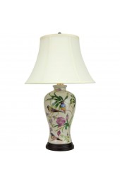 Table Lamps| Red Lantern Oriental Furniture 24.5-in Multi 3-Way Table Lamp with Fabric Shade - PJ93266