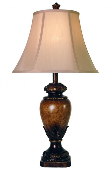 Table Lamps| StyleCraft Home Collection 28.5-in Brown Table Lamp with Fabric Shade - GY43860