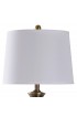 Table Lamps| StyleCraft Home Collection 30-in Antique Brass 3-Way Table Lamp with Fabric Shade - MQ75587