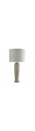Table Lamps| StyleCraft Home Collection 37-in Silver Steel and Poly Resin 3-Way Table Lamp with Linen Shade - JK81870