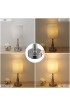 Table Lamps| True Fine 16.5-in Brushed Steel LED Touch Table Lamp with Fabric Shade - JN01117
