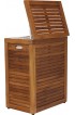 Laundry Hampers & Baskets| AquaTeak 24-in Wood Laundry Hamper - VP47983